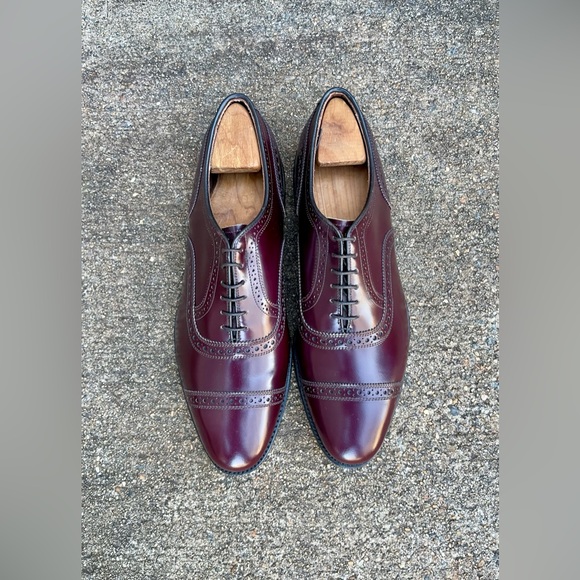 Brand New Allen Edmonds Vintage Cordovan Color Oxford Shoes - Picture 3 of 11
